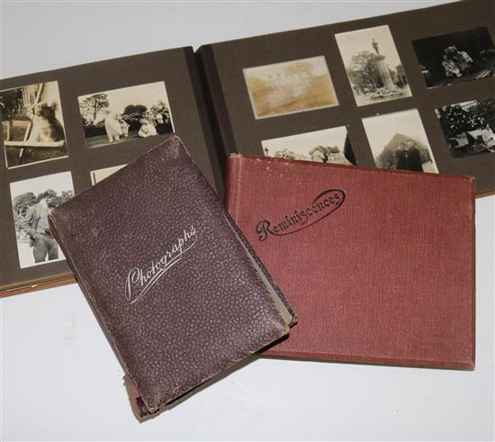 Three albums of Edwardian and later photographs